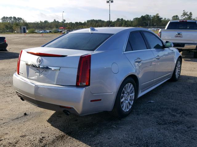 1G6DE5EG6A0104356 - 2010 CADILLAC CTS LUXURY SILVER photo 4