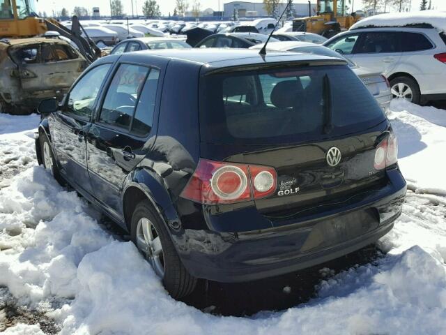 9BWEL41J384018093 - 2008 VOLKSWAGEN CITY GOLF BLACK photo 3