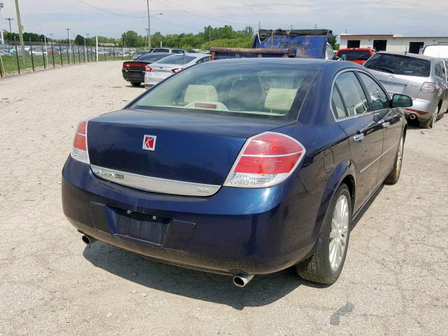 1G8ZV57738F156464 - 2008 SATURN AURA XR BLUE photo 4