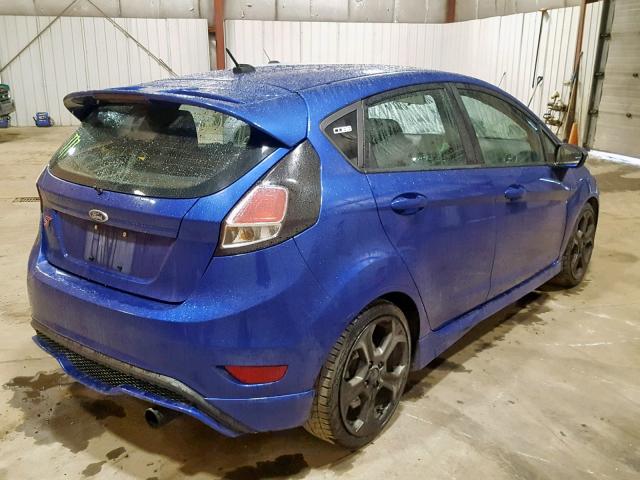 3FADP4GX9EM123586 - 2014 FORD FIESTA ST BLUE photo 4