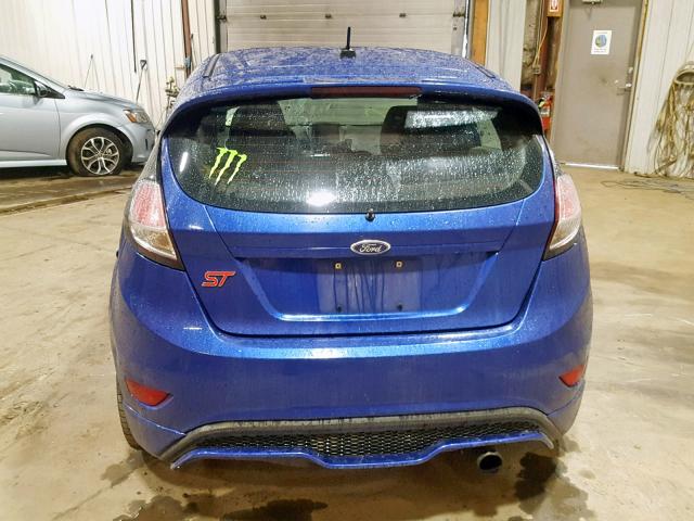 3FADP4GX9EM123586 - 2014 FORD FIESTA ST BLUE photo 9