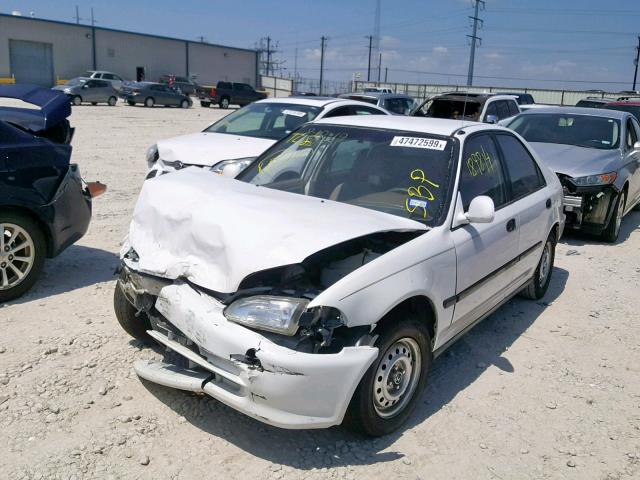 JHMEG8644NS034690 - 1992 HONDA CIVIC DX WHITE photo 2