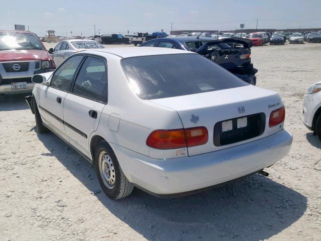 JHMEG8644NS034690 - 1992 HONDA CIVIC DX WHITE photo 3