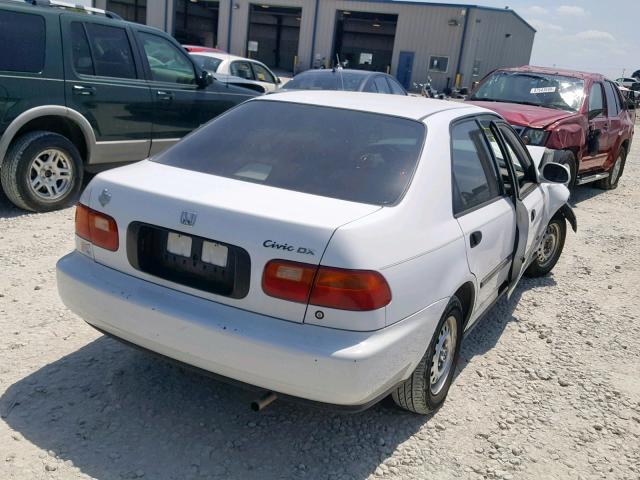 JHMEG8644NS034690 - 1992 HONDA CIVIC DX WHITE photo 4