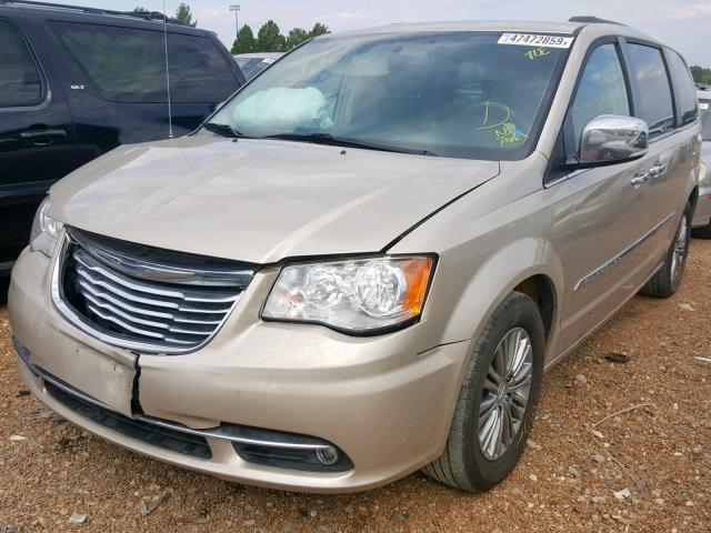 2C4RC1CG5ER225685 - 2014 CHRYSLER TOWN & COU GOLD photo 2