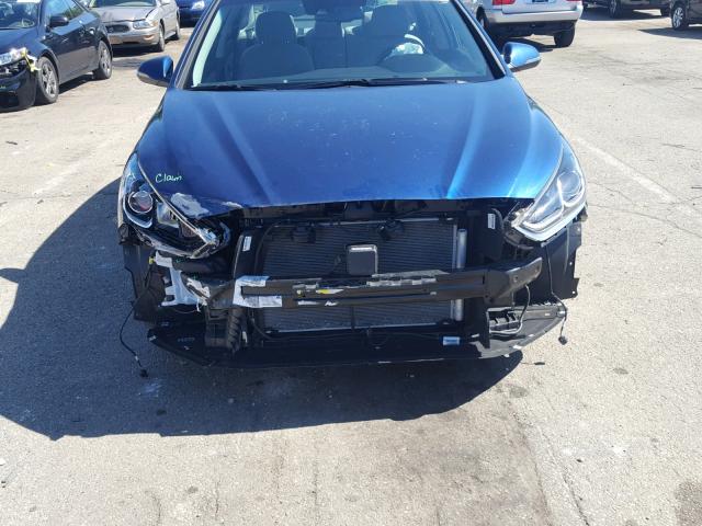 5NPE34AF0JH649079 - 2018 HYUNDAI SONATA SPO BLUE photo 9