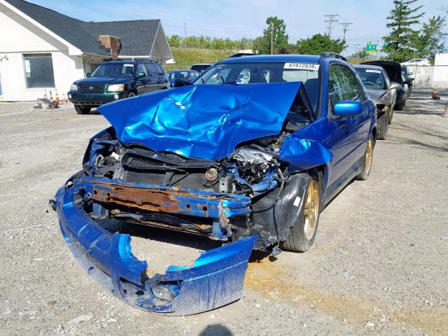 JF1GG29674G800455 - 2004 SUBARU IMPREZA WR BLUE photo 2