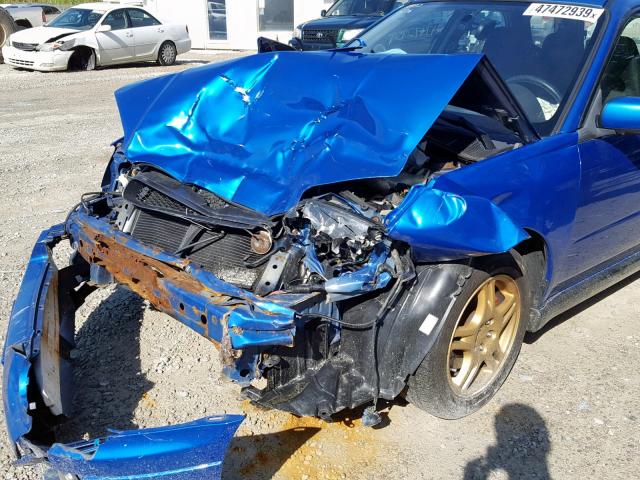 JF1GG29674G800455 - 2004 SUBARU IMPREZA WR BLUE photo 9