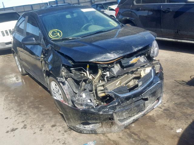 1G1JB5SH1J4115885 - 2018 CHEVROLET SONIC LS 黑色 照片 1