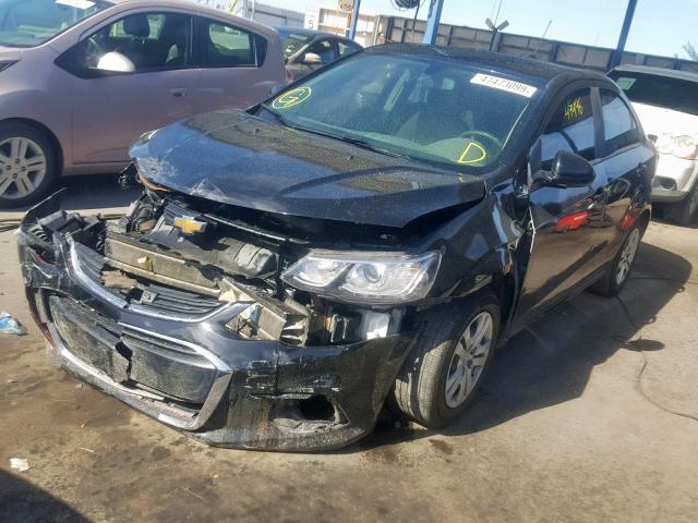 1G1JB5SH1J4115885 - 2018 CHEVROLET SONIC LS 黑色 照片 2