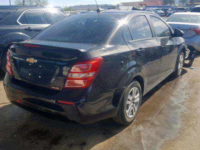 1G1JB5SH1J4115885 - 2018 CHEVROLET SONIC LS 黑色 照片 4