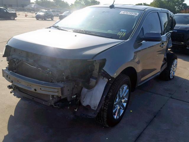 2FMDK3KC9EBB75286 - 2014 FORD EDGE LIMIT CHARCOAL photo 2