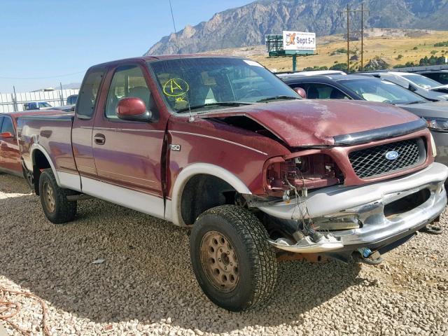 1FTDX18W7VKD64939 - 1997 FORD F150 MAROON photo 1