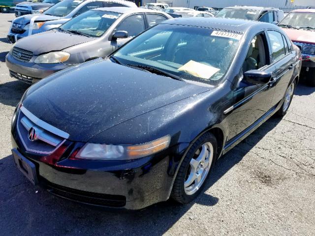 19UUA66205A073219 - 2005 ACURA TL BLACK photo 2