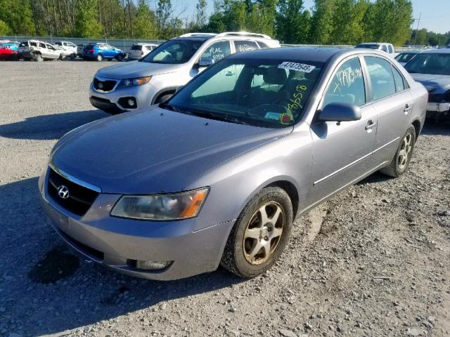 5NPEU46F97H171226 - 2007 HYUNDAI SONATA SE GRAY photo 2