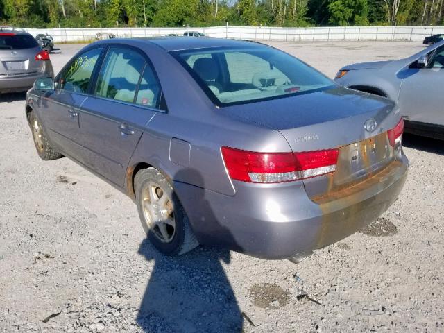 5NPEU46F97H171226 - 2007 HYUNDAI SONATA SE GRAY photo 3