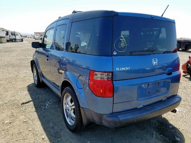 5J6YH18746L002080 - 2006 HONDA ELEMENT EX BLUE photo 3