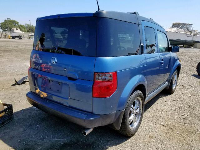 5J6YH18746L002080 - 2006 HONDA ELEMENT EX BLUE photo 4