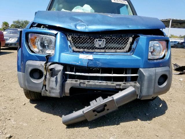 5J6YH18746L002080 - 2006 HONDA ELEMENT EX BLUE photo 9