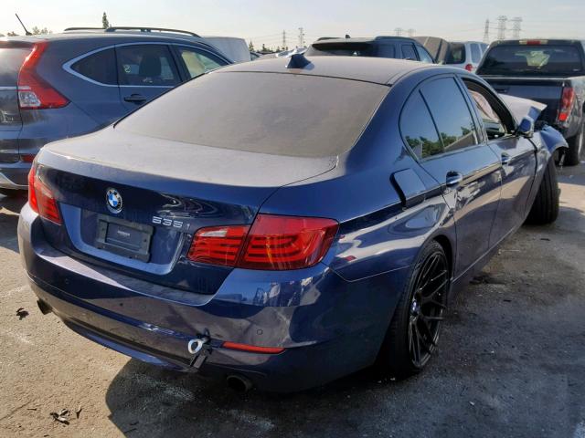 WBAFR7C55BC807791 - 2011 BMW 535 I BLUE photo 4