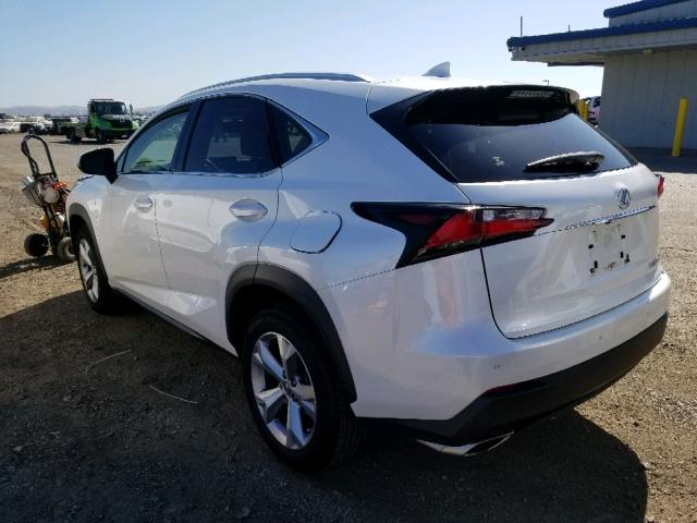 JTJYARBZ7H2062198 - 2017 LEXUS NX 200T BA WHITE photo 3