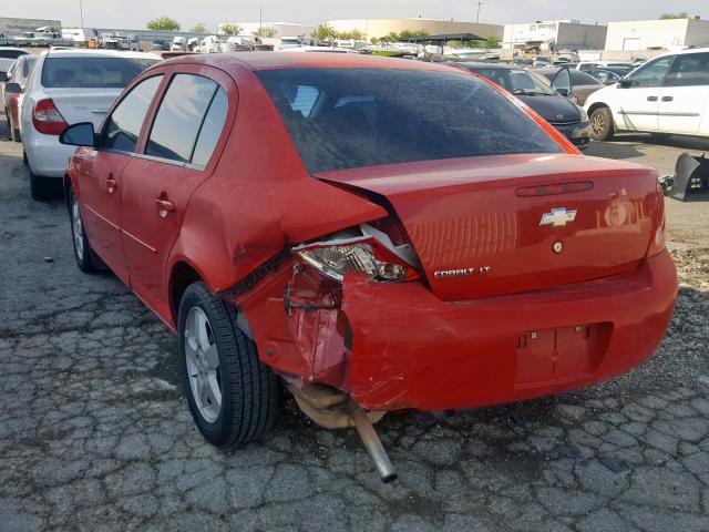 1G1AT58HX97288884 - 2009 CHEVROLET COBALT LT RED photo 3