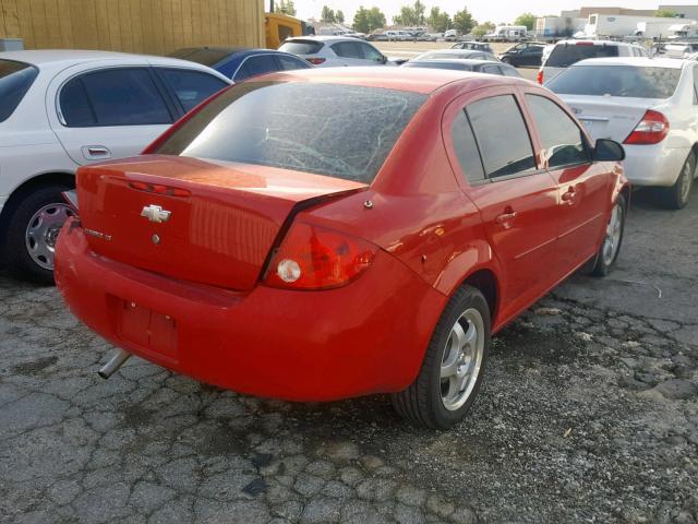 1G1AT58HX97288884 - 2009 CHEVROLET COBALT LT RED photo 4