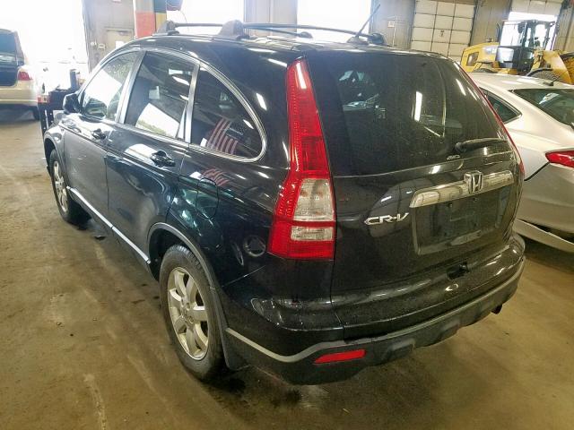 JHLRE48719C006292 - 2009 HONDA CR-V EXL BLACK photo 3