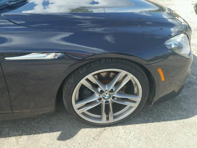 WBALX3C56CDV77157 - 2012 BMW 650 I BLACK photo 9