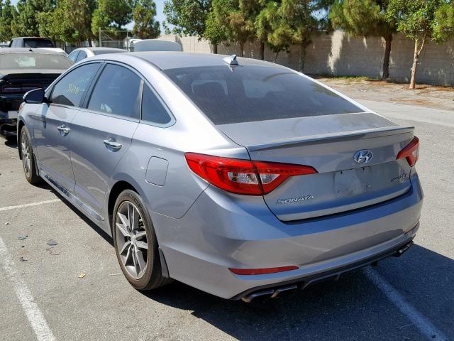 5NPE34AB4GH406462 - 2016 HYUNDAI SONATA SPO GRAY photo 3