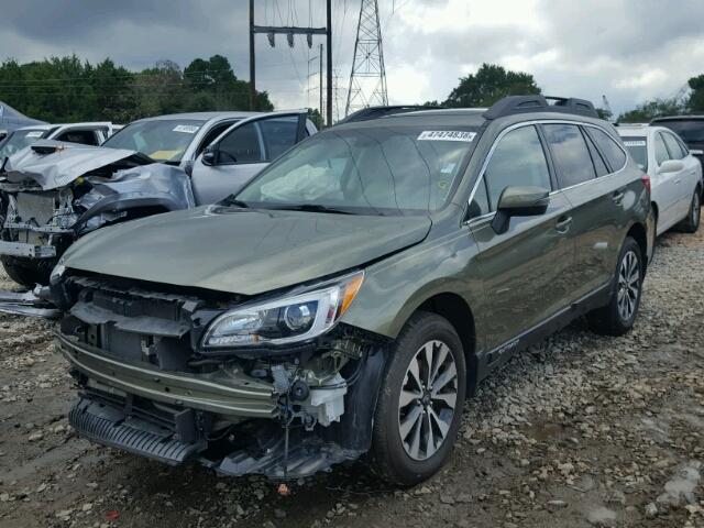 4S4BSANC9G3316027 - 2016 SUBARU OUTBACK 2. GREEN photo 2