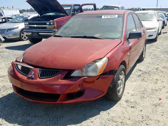 JA3AJ26E16U046307 - 2006 MITSUBISHI LANCER ES RED photo 2