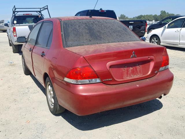 JA3AJ26E16U046307 - 2006 MITSUBISHI LANCER ES RED photo 3