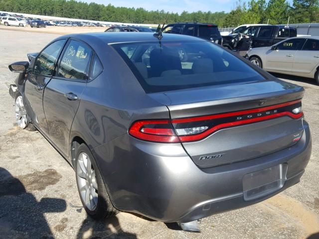 1C3CDFBH8DD188129 - 2013 DODGE DART SXT GRAY photo 3