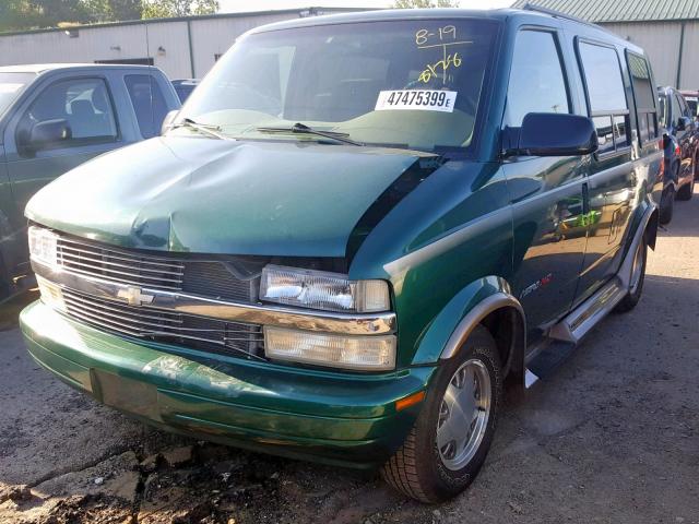 1GBEL19W7XB153102 - 1999 CHEVROLET ASTRO GREEN photo 2