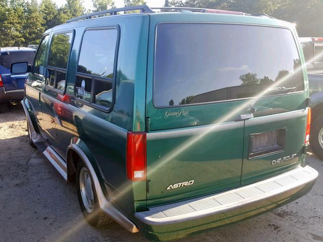 1GBEL19W7XB153102 - 1999 CHEVROLET ASTRO GREEN photo 3