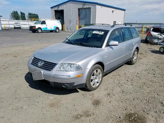 WVWYH63B62E005074 - 2002 VOLKSWAGEN PASSAT GLX SILVER photo 2