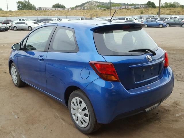 VNKJTUD38GA059333 - 2016 TOYOTA YARIS L BLUE photo 3