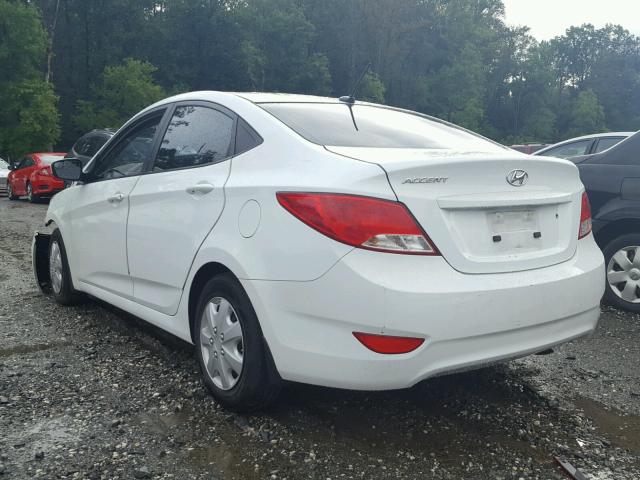 KMHCT4AE9GU160723 - 2016 HYUNDAI ACCENT SE WHITE photo 3