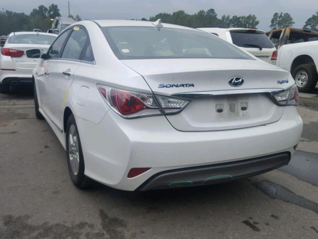 KMHEC4A43CA048026 - 2012 HYUNDAI SONATA HYB WHITE photo 3