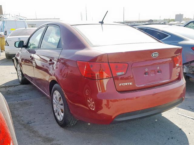 KNAFU4A22C5582659 - 2012 KIA FORTE EX RED photo 3