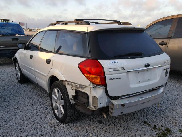 4S4BP61C767346218 - 2006 SUBARU LEGACY OUT WHITE photo 3