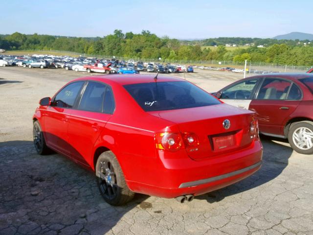 3VWHF71K27M100129 - 2007 VOLKSWAGEN JETTA 2.5 RED photo 3