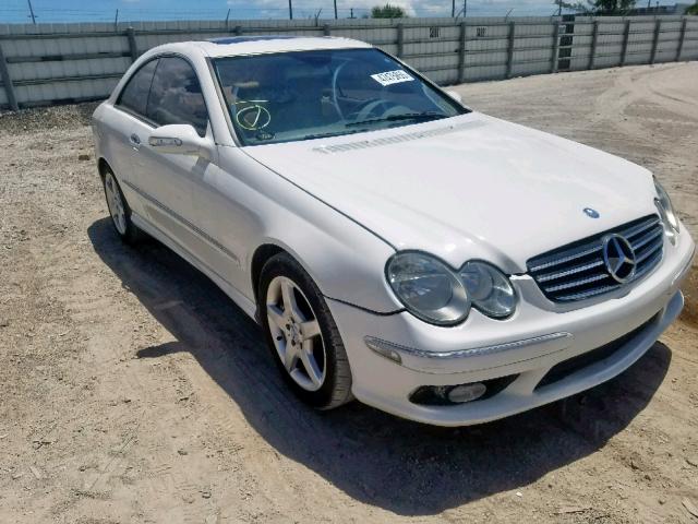 WDBTJ75J45F149308 - 2005 MERCEDES-BENZ CLK 500 WHITE photo 1