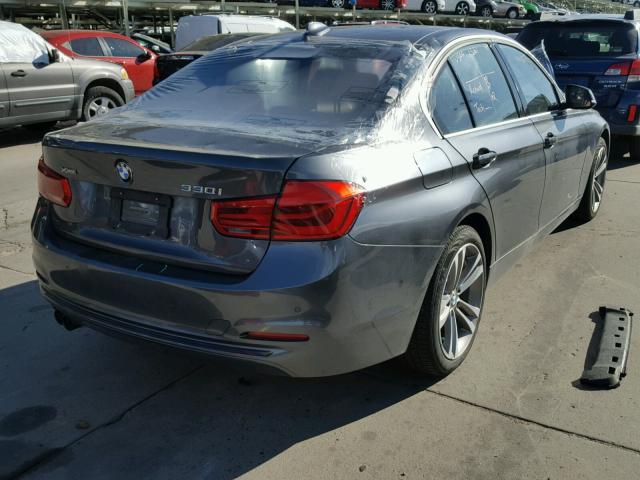 WBA8D9G31HNU65409 - 2017 BMW 330 XI GRAY photo 4