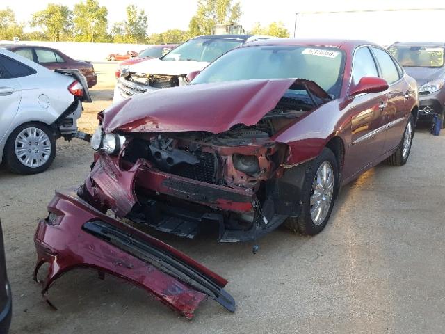 2G4WD582691263706 - 2009 BUICK LACROSSE C MAROON photo 2