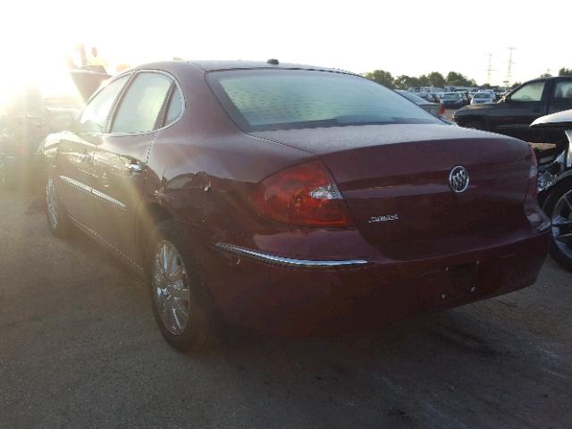 2G4WD582691263706 - 2009 BUICK LACROSSE C MAROON photo 3