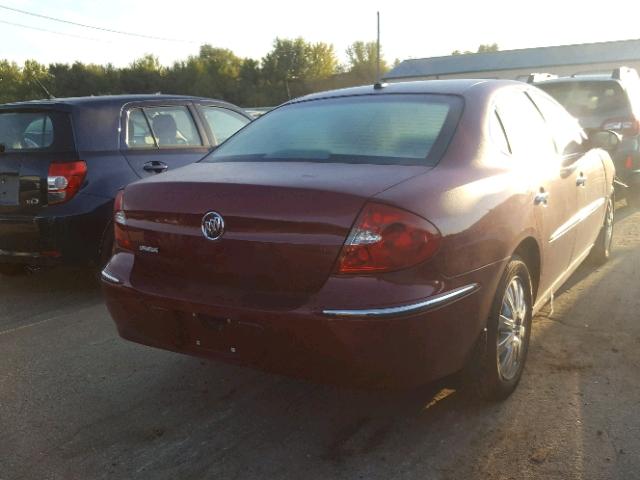 2G4WD582691263706 - 2009 BUICK LACROSSE C MAROON photo 4