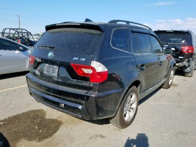 WBXPA93446WG77062 - 2006 BMW X3 3.0I BLACK photo 4