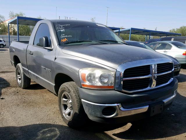 1D7HA16K06J238891 - 2006 DODGE RAM 1500 S GRAY photo 1